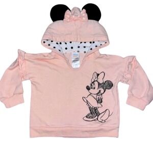 Disney Minnie Mouse Baby Girl Sweatshirt Hoodie Size 3/6 Months SKUK077